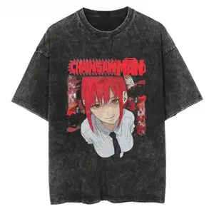 Makima Chainsaw Man Vintage Shirt, Makima Shirt, Chainsaw Man Shirt, Anime Chainsaw Man Shirt, Manga Shirt, Anime Merch, Makima Merch, Chainsaw Man Merch, Anime Graphic Tee Menswear Top Underwear Tshirt Ribbed Classic
