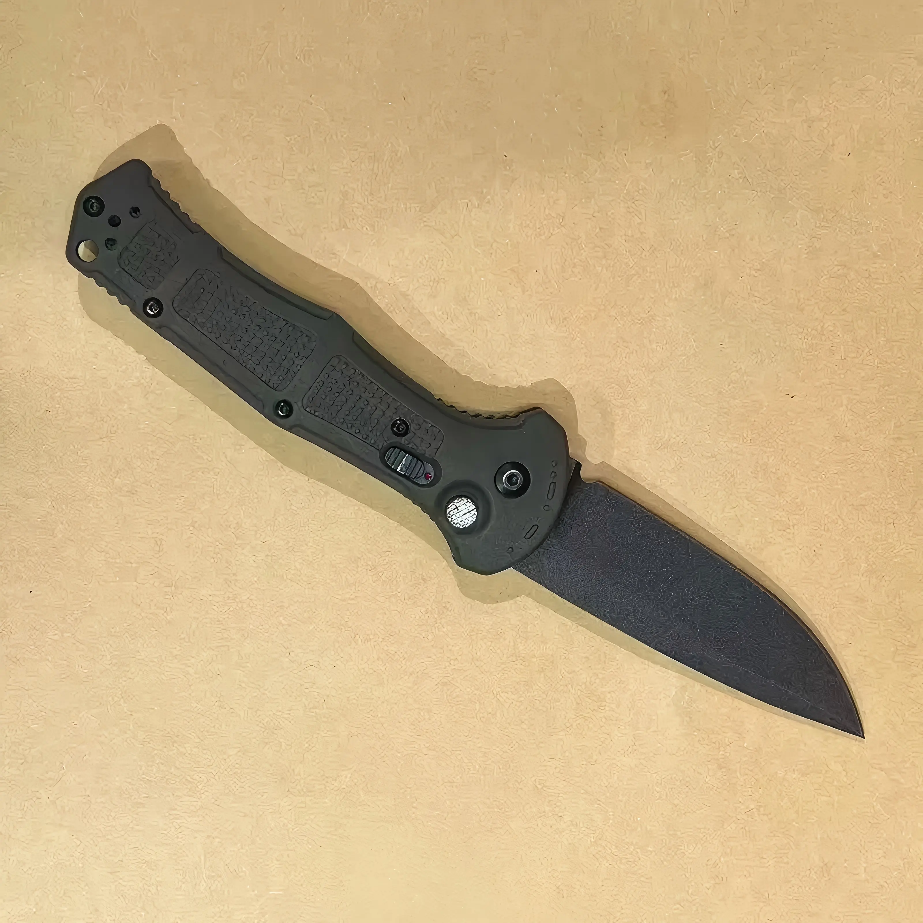 Premium D2 Steel Folding Knife, Anti-Slip Handle Pocket Knife for EDC, Camping, Hiking & Survival Gear