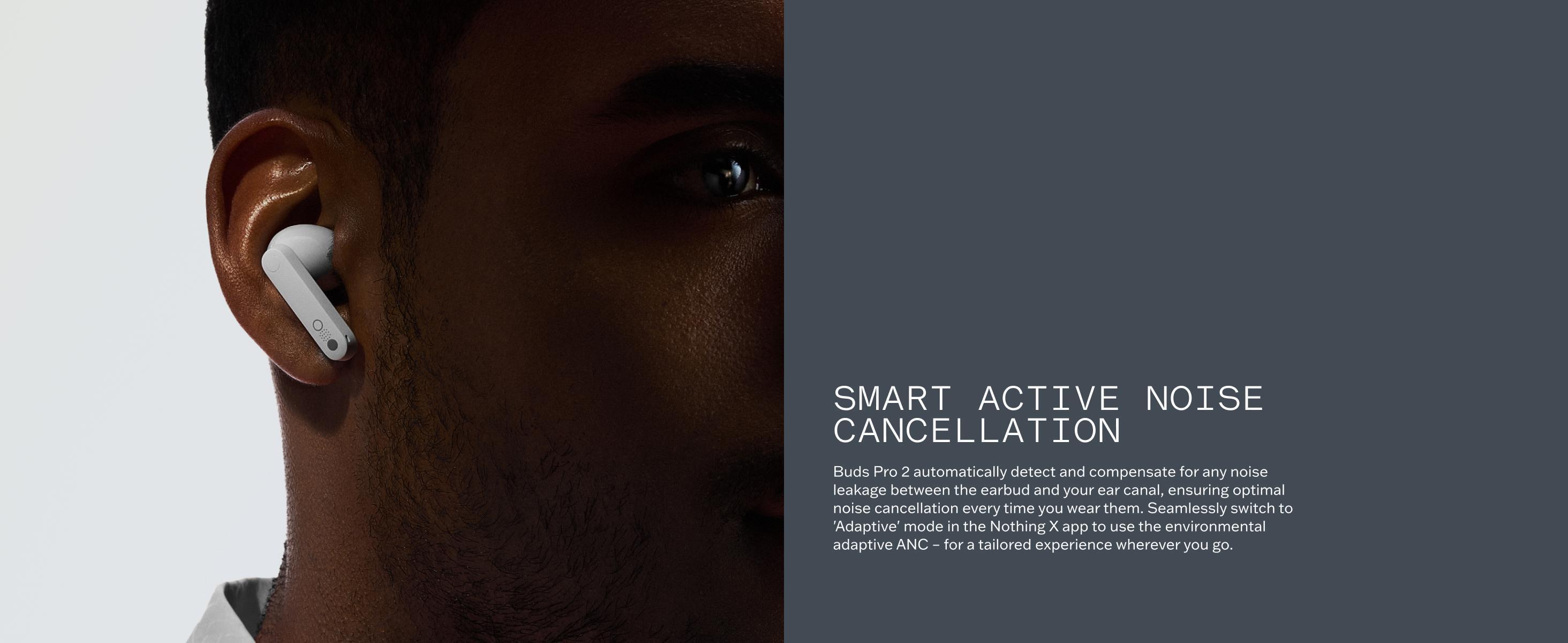 「CMF Buds Pro 2」 Wireless Earbuds with Adjustable Noise Cancellation, ChatGPT Integration, Hi-Res Audio with LDAC, Electronic Headset, 50 dB Hybrid Noise Cancelling, IP55 Waterproof, 43H Play Time, 6 HD Mics Headphones