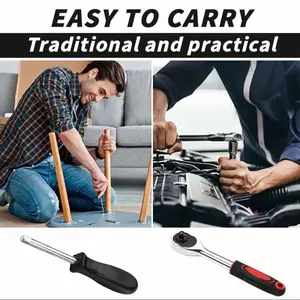 Wrench Organizer Rack Box Home Repair Socket Tool Set 53-Piece Car Repair Pneumatic Multi-Socket Ratchet Wrench Adapter Tool Box Set