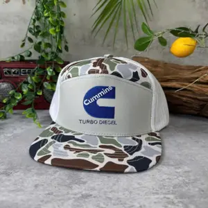 Cummins Turbo Diesel Embroidered Trucker Hat, Unisex Adjustable Snapback Trucker Hat – Summer Beach & Sports Cap with Mesh Back