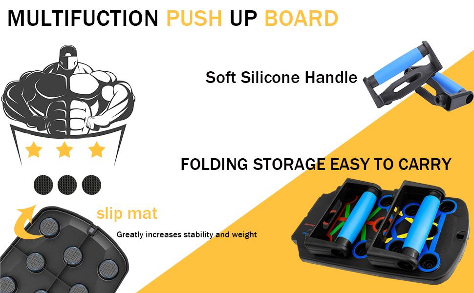 Multifunctional Foldable Push Up Trainer Board - Enhance Chest Muscle Strength, Boost Home & Gym Workout Efficiency, Ergonomic Design for Comfortable Exercise, for Home and Gym Workouts