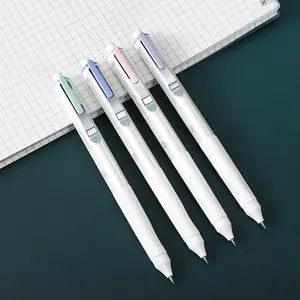 4 Pack Silent Click Neutral Pens, Smooth Writing, Ideal for School Supplies, Office Use, Holiday Party Gifts