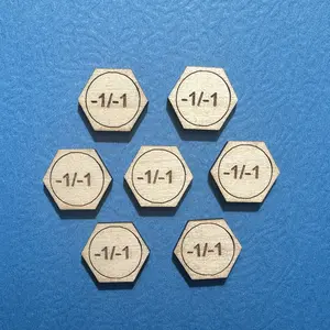 MTG -1/-1 - Magic the Gathering Counters - custom wood laser cut counters