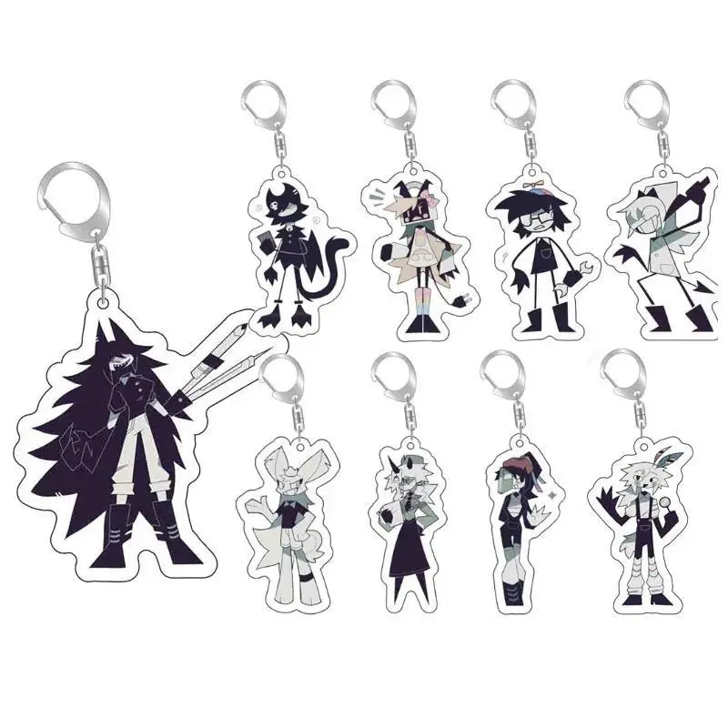 Acrylic Miss Circle Anime Keychain - Fundamental Paper Education Themed, Cute Fashion Jewelry Charm, Creative Pendant Accessory, h11 h20 Gift for Anime Enthusiasts