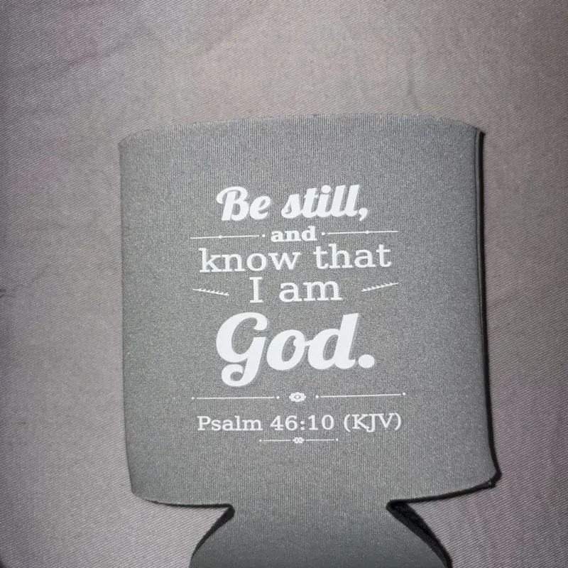 Inspirational Can Koozie, Insulated Neoprene Drink Cooler for Beer, Soda - Reusable Beverage Holder for Outdoor Gatherings, Casual Events