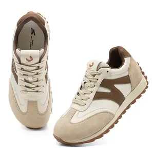 Somiliss Women Wide Toe Sneakers Arch Support Non-Slip Breathable Suede Wide-Head Shoes for Work, Tennis, Everyday Wear summervibes