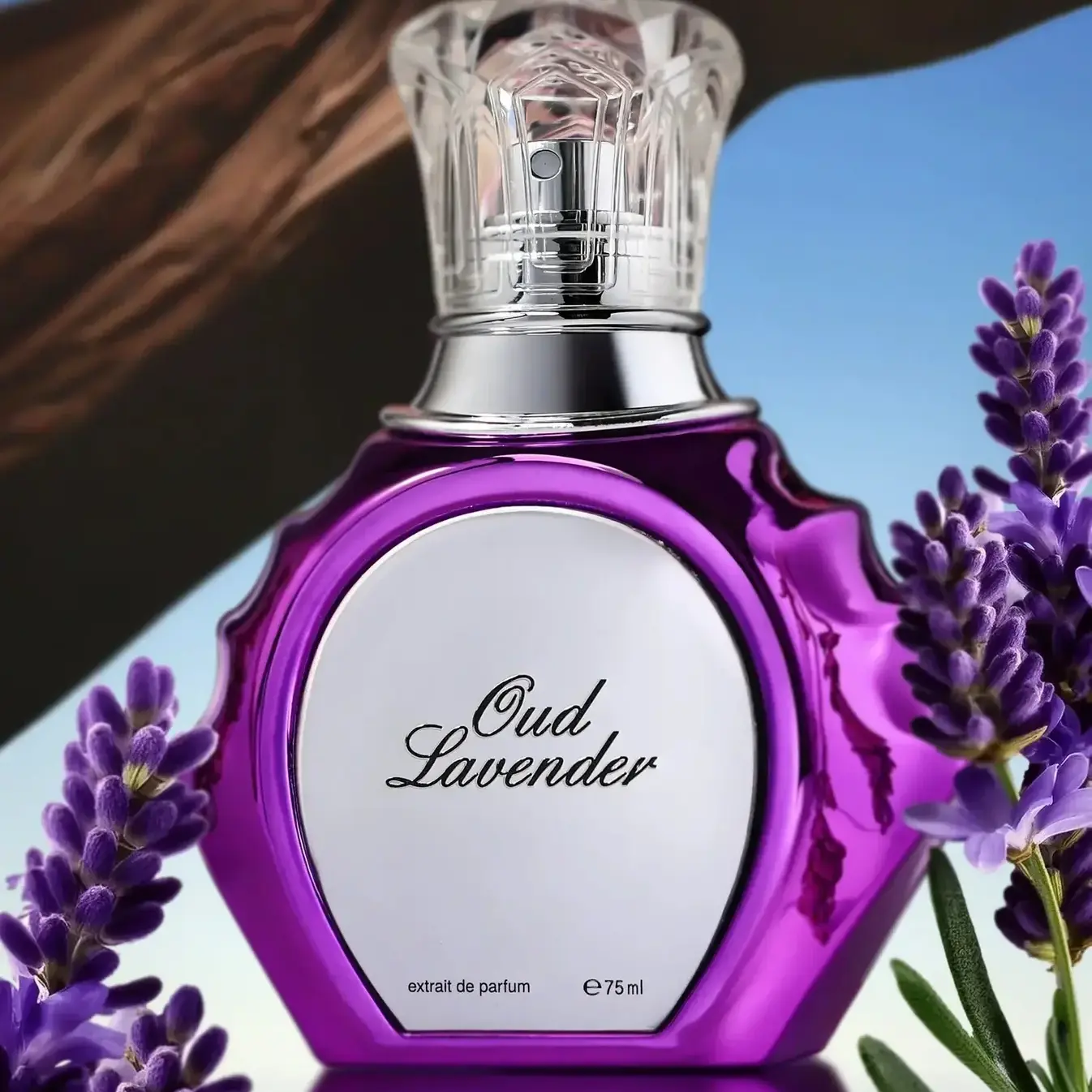 Oud Lavender Perfume - 75ml - Eau de Parfum - Refined aromatic-oud fragrance