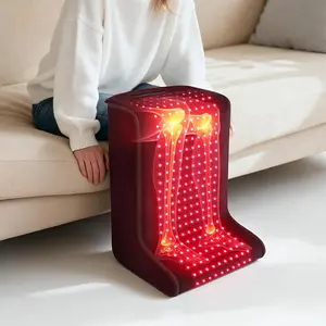 Red Light Therapy for Feet & Legs - 450 Lamp Beads Infrared Light Therapy Device for Body with Pulse Mode and Timer - Wearable 660nm & 850nm Red Light Therapy Mat for Pain Relief & Recovery