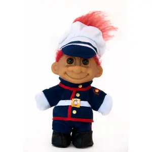 Russ Berrie My Lucky U.S. Marine Troll Doll
