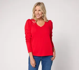 Mally Roncal V-Neck Knit Scarlett Top