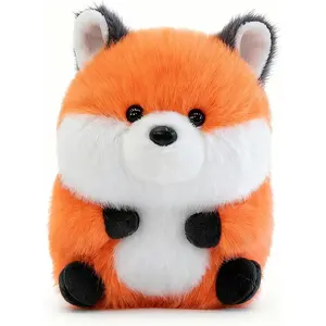 Cute Fox Stuffed Animal Plush, 5 Inch Small Fox Plush Toy for Car Dashboard, Office Desk & Home Decor, Soft Lightly Scented Plush Gift