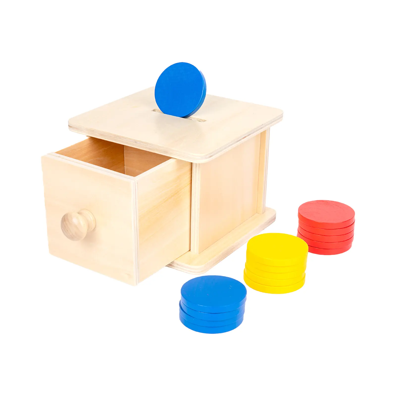 Adena Montessori Coin Box,Object Permanence Box Toys for 1 Year Old ...