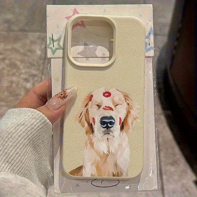 Cute Golden Retriever Phone Case, Anti-Drop Tpu Material, Compatible with  iPhone 11/12/13/14 Pro Max/15 Pro/16 Plus/16 Pro Max - TikTok Shop
