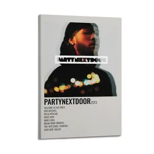 PartyNextDoor Canvas Painting Oil Painting Wall Art Canvas Poster Decorative Painting Corridor Decoration Home Modern Art Design Modern Minimalist Design