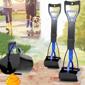 Dog Pooper Scooper with Long Handle – Foldable, Durable Jaw Scoop for Outdoor Cleaning