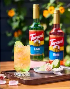 Torani Lime flavor concentrate drink add in, soda, lemonade mix in