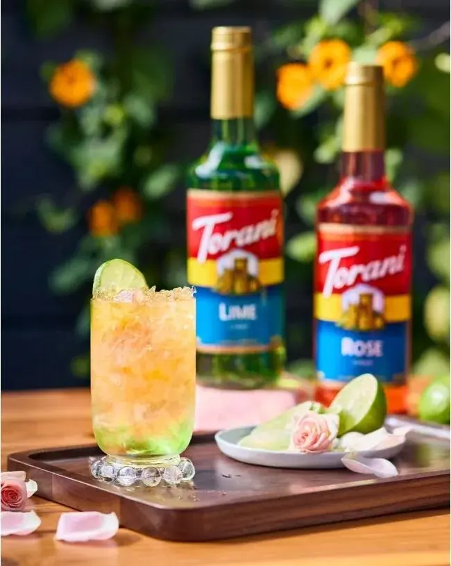 Torani Lime flavor concentrate drink add in, soda, lemonade mix in
