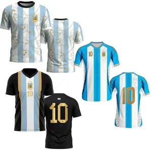 Premium El Pulga M#10 Soccer Jersey Argentina Classic Edition, Vintage Soccer Jersey, Gift for Men, Unisex, Perfect Gifts, Sports Top, Gym Athletic Clothes