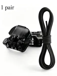 Anti-Slip Locking Shoelace Organizer, No-Tie Shoe Laces for Men, Women, Kids, Casual All-Season Solid Design, Easy-To-Use Sports Accessories