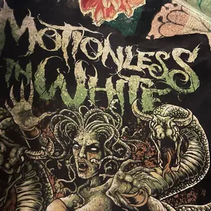 Upcycled Motionless in White bleached Flannel Shirt