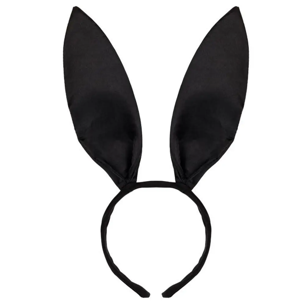 Black Bunny Ears Headband Cute Sexy  Ears Hair Hoop Halloween Dress Up Costume Accessory