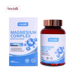 Anytalk -Magnesium complex 90 capsules Edible Supplement Dietary Fitness