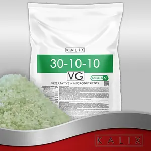KALIX 30-10-10 High-Nitrogen Vegetative Fertilizer, 25lb Bag - Boost Leafy Growth, Root Strength & Crop Vigor for Vegetables, Fruits & Hydroponics, NPK for Soil/Soilless