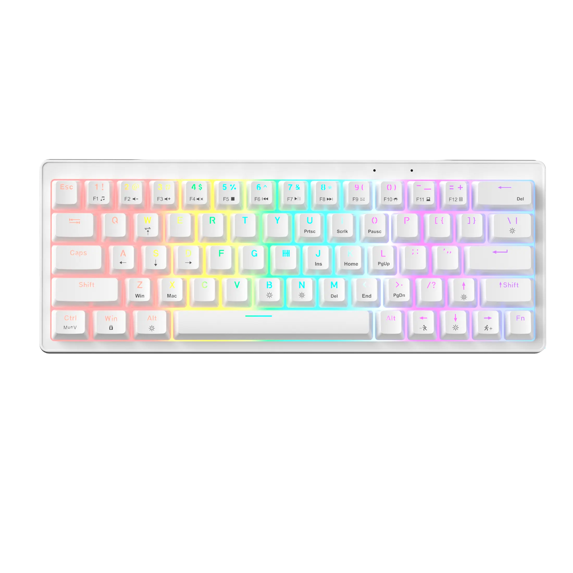 abucow 60% Mechanical Gaming Keyboard Brown Switch Wired Compact Keyboard with RGB Backlight Anti-Ghosting No-Conflict 63 Swappable keycaps Ergonomic Design for Windows/Mac