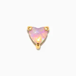 Pink Opal Flat Back Earring