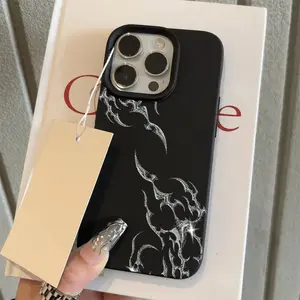 Silvery Metallic Texture TPU Case for iPhone 16 Pro Max, Stylish Durable Protective Cover Compatible with iPhone 16 Pro Max/14/16 Plus/15/13 Pro/12/11