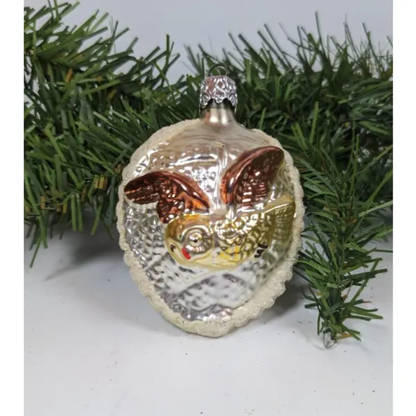 Inge Glas Flying Owl Retired Old World Christmas Ornament