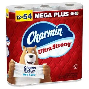 Ultra Strong Toilet Paper Roll (12 Mega Plus Rolls)