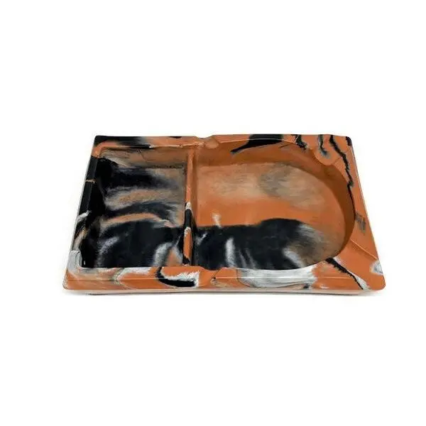 Terracotta Marbled Concrete Section Ashtray