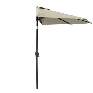 Half Round  Outdoor Patio Umbrella with Tilt