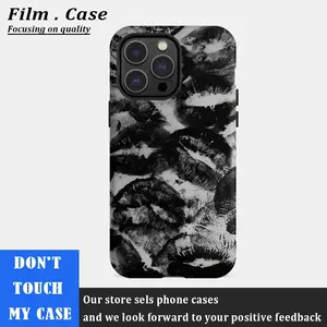 Black Kiss Lips Protective case, fun design, compatible with iPhone 17 Pro Max, 17Air, 16 Pro, 15 Plus, 14, 13, 12 and 11, TPU full screen, shockproof, stylish, scratch-resistant, soft silicone material, drop-proof
