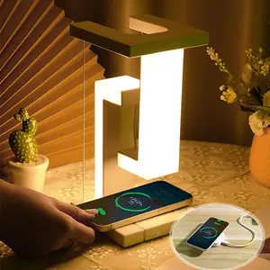 Floating lamp with detachable wireless charger