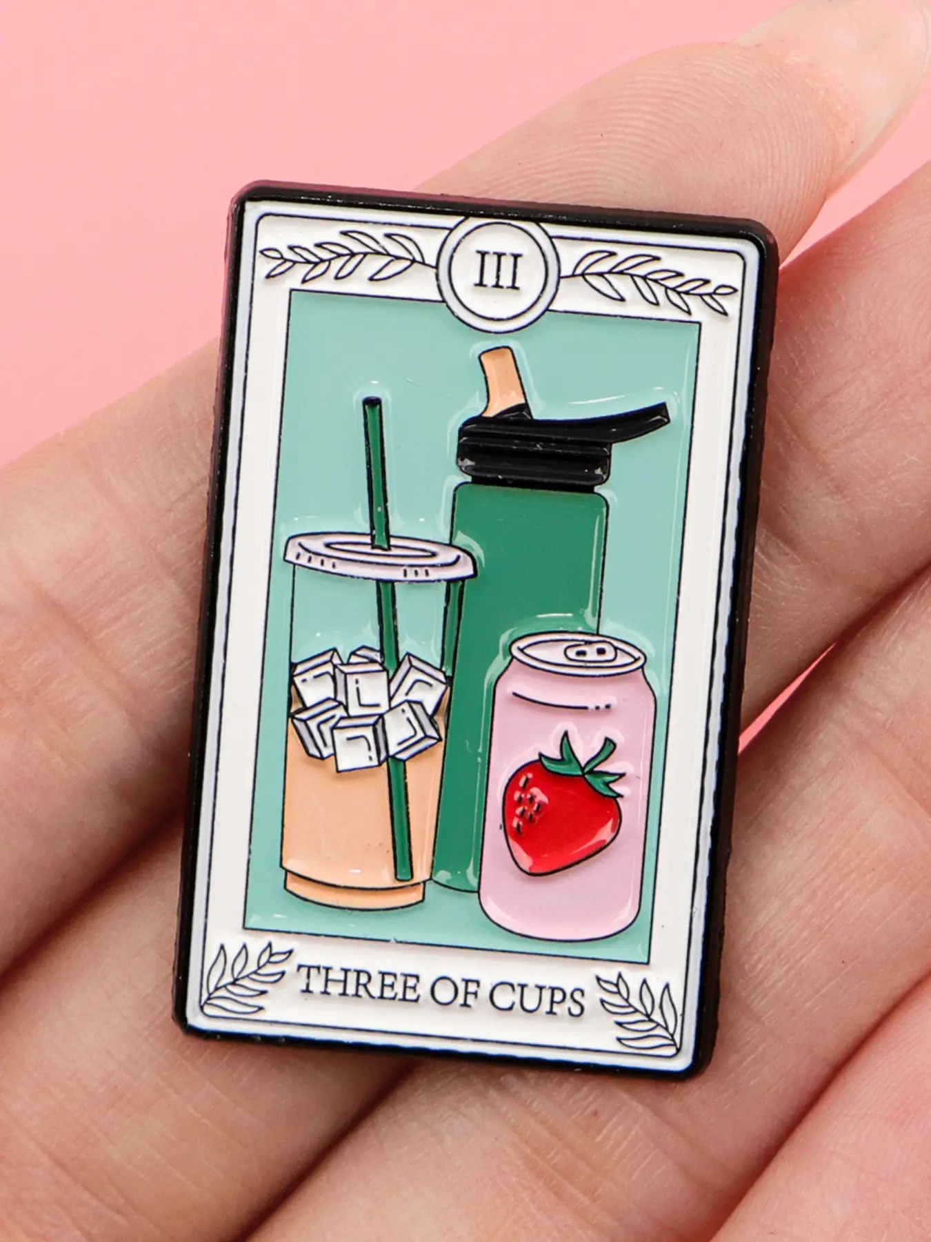 Tarot Quote Enamel Brooch Pin, Illustrative Style Badge, Zinc Alloy Emblem, Fashion Accessory Gift for Backpacks and Clothing