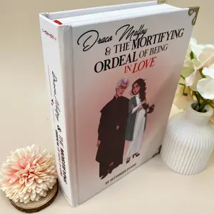 Premium Hardcover – “Draco Malfoy & The Mortifying Ordeal of Being in Love” | White Matte Edition with Gold Metal Corners