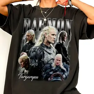 Comfort Colors Daemon Targaryen Dragon Graphic Tee, Vintage Movie Shirt, Dragon Stone Shirt, Daemon Targaryen Shirt, Fantasy Movie Tee, Gift For Fans