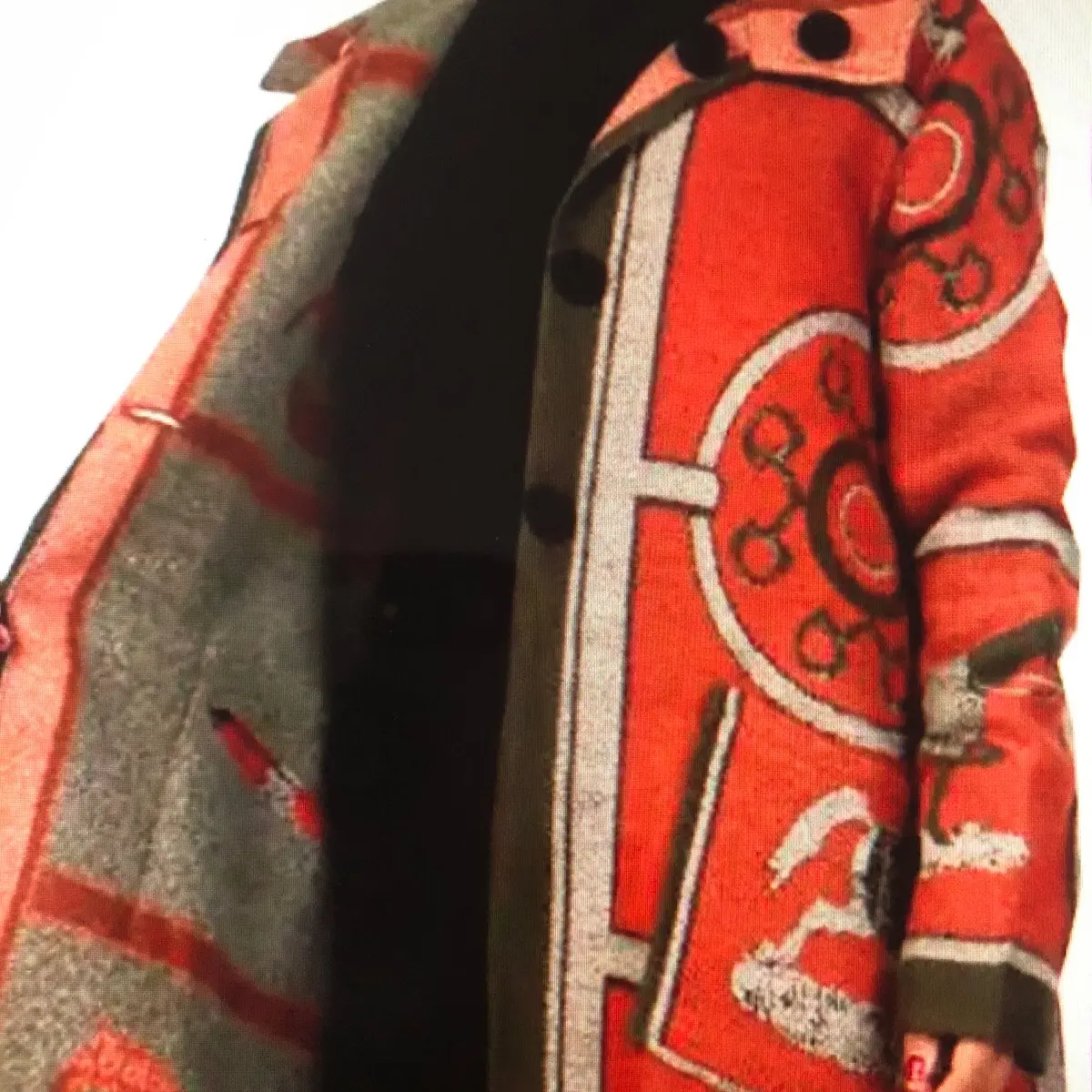 Equestrian orange reversible coat gallop collection
