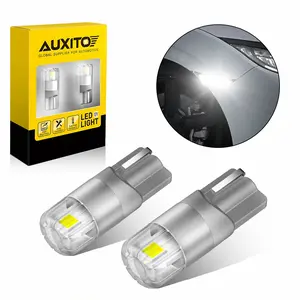 AUXITO 2pcs T10 LED License Plate Light Bulbs 6000K Super Bright White 168 2825 192