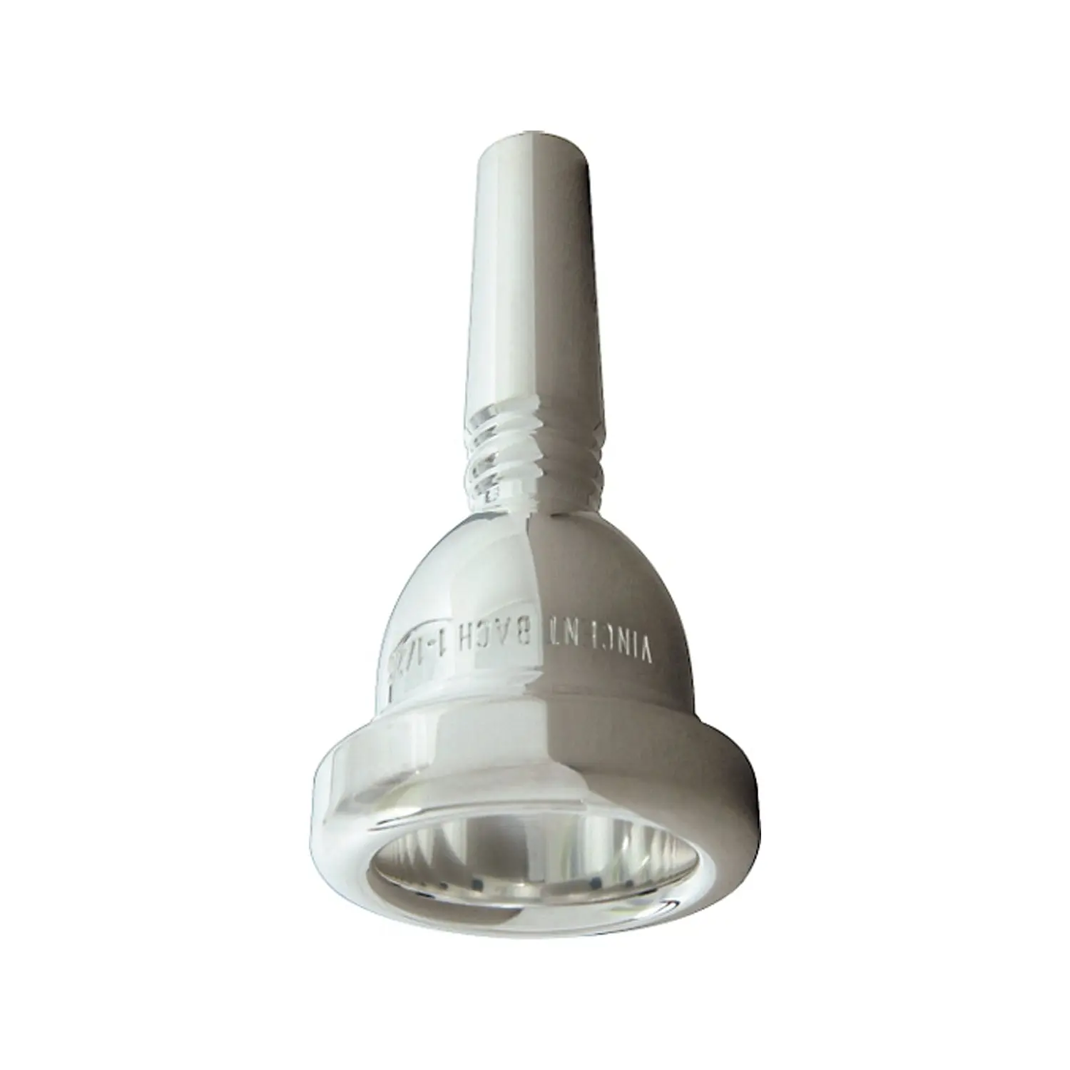 Bach Standard Silver Plated Trombone Mouthpiece Large Shank, 1.5G