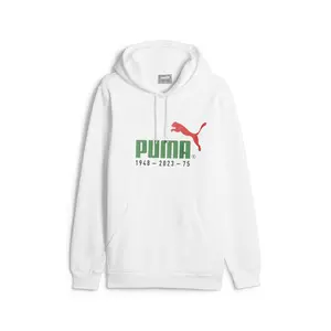 PUMA Mens No. 1 Logo Celebration Hoodie Casual Outerwear Casual - White