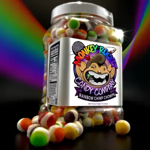 Monkey Rocket Chimp Chomps Rainbow & Astro Freeze Dried Candy Snack Sweet Bonbon Candies - 16oz tiktok