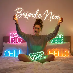 Custom Neon Sign Personalized Name LED Light Sign Wall Decor for Bedroom Living Room Kids Room Aesthetic Home Decor Gift
