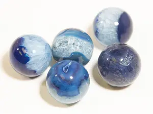 Dyed Blue Agate Sphere (One Sphere)