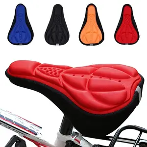 3D Soft Bicycle Saddle Cushion, Breathable Thick Sponge Seat Pad Cover, Shock-Absorbing Bike Accessory for Road and Mountain Bikes, Bike Accessories, Breathable Pad