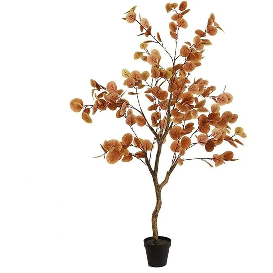 120cm Artificial Eucalyptus Tree, Large, Artificial Plants, Ficus Tree in Pot, Large Indoor Plant, Artificial Tree in Pot, Lifelike Plant for Living Room, Bedroom, Office, Room Decoration(2pcs)