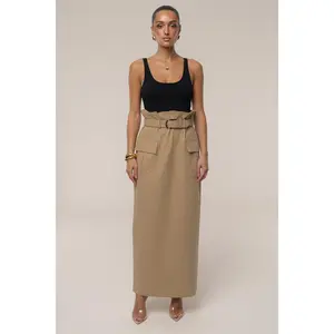 Khaki New Edge Cargo Skirt